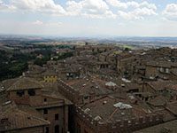 Siena and beyond from the facade of Nuovo Duomo